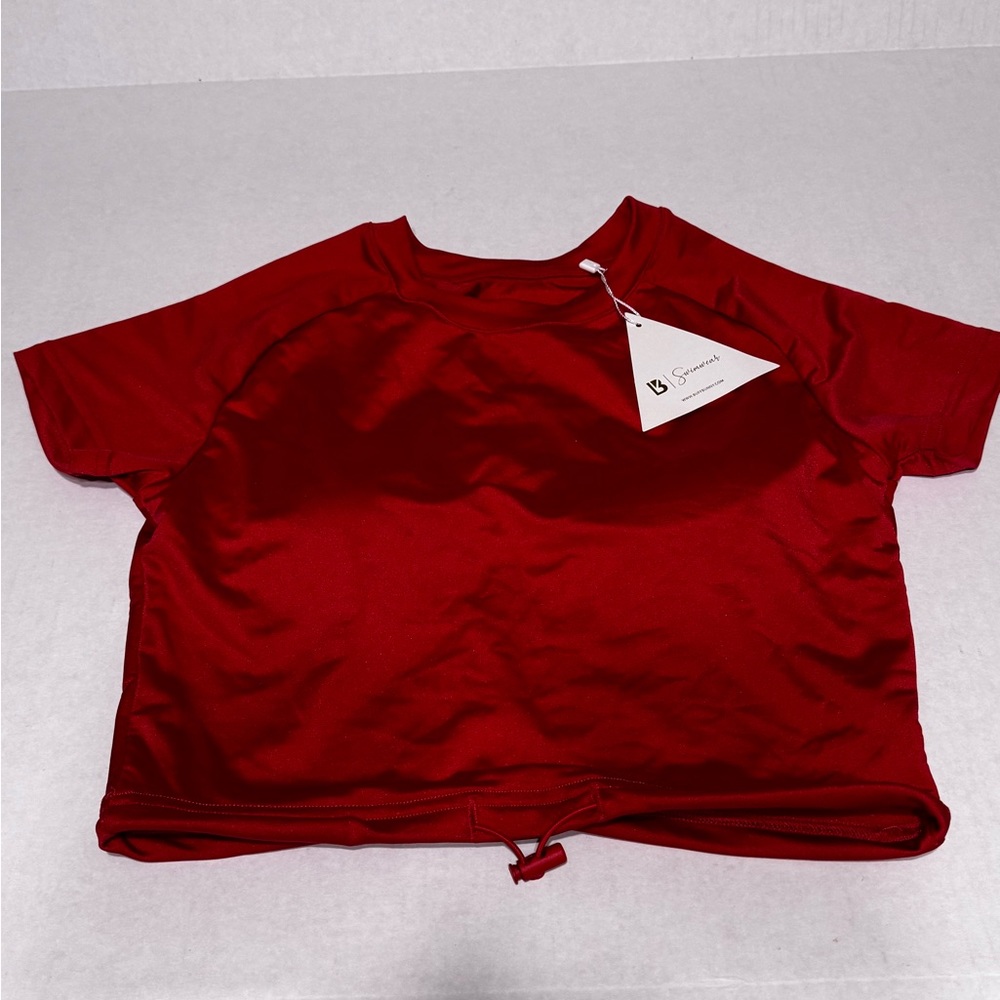 Buffbunny Red Swim top. Sz M